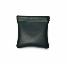 Woodten PU Leather Jewelry Travel Bag 3.54"x3.54", Dark Green