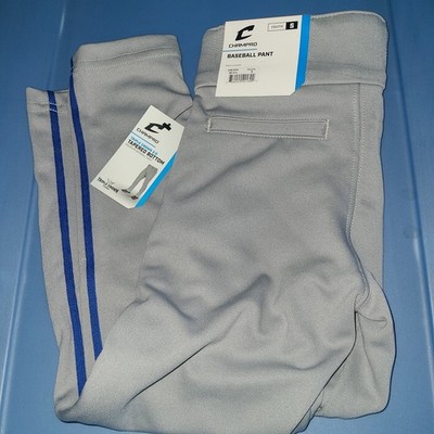 New Champro Youth Small GREY Baseball PANTS Royal BLUE 2.0 Softball