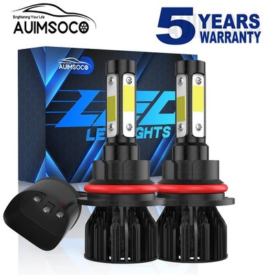 For Subaru Legacy 1998-2004 Diamond White 9007 HB5 LED Headlight Bulbs High&Low