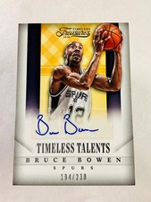 2013-14 Panini Timeless Treasures Talents /230 Bruce Bowen #24 Auto