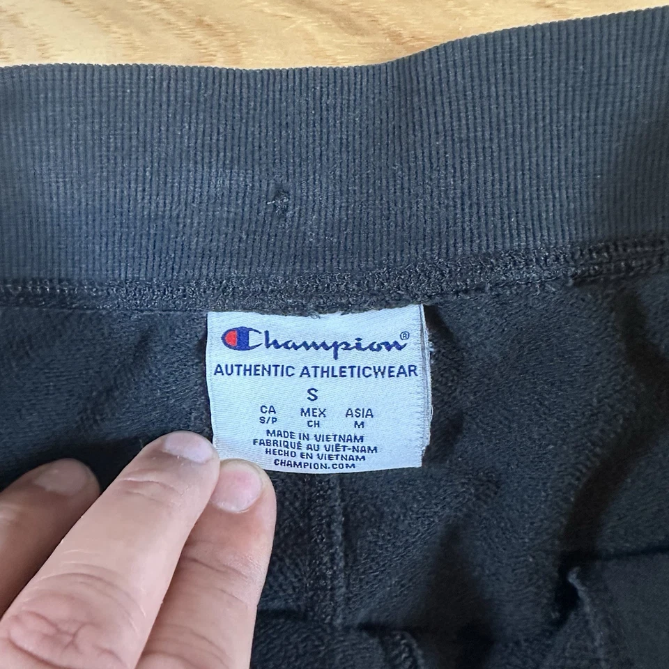 Pantalones Cortos Champion Mujeres Grandes Damas Negros Entrenamiento Atlético Cintura Elástica De Colección Foto 3 de 3