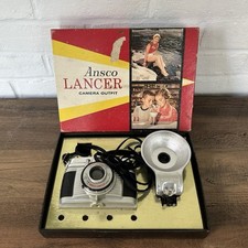 Vintage Ansco Lancer Outfit Camera /Case Flash - Untested, Original Box