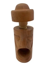 Vintage Wooden Tiki Style Nutcracker Christmas Holiday Decor 7"