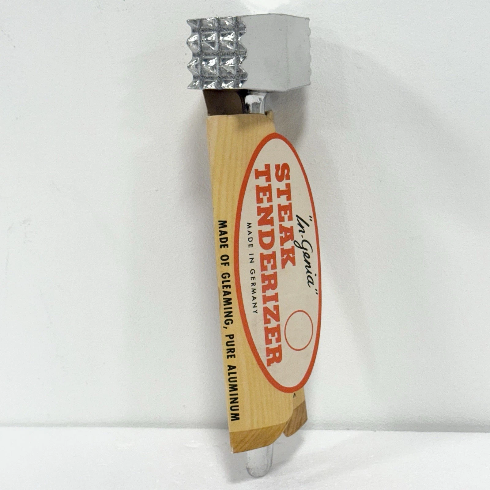 In-Genia Steak Meat Tenderizer Mallet Gleaming Pure Aluminum Westmark Germany
Opens in a new window