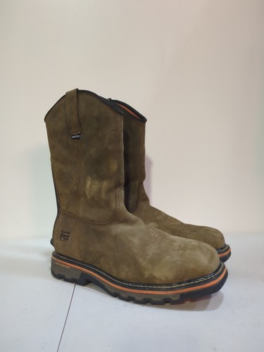 Timberland Pro Men True Grit Pull On Comp Toe Waterproof Work Boot A437Y Sz 11.5