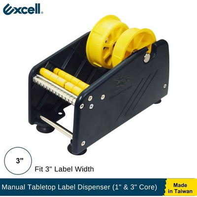 #ad Excell Manual Multi Roll Label Dispenser 3quot; Wide 3quot; Core Heavy Duty W O Label $39.99