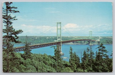 Tacoma, Washington, Narrows Bridge, Third Larges Suspension Bridge A11518