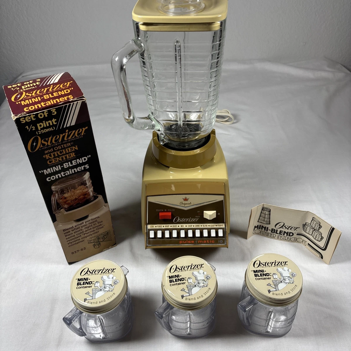 Osterizer pulse matic 10 ヴィンテージブレンダー　動作品 Osterizer Imperial Pulse Matic 10 Vintage Blender Touch-N-Pulse
