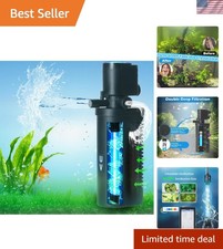 Versatile Aquarium Filter with UV Sterilization for Crystal Clear Aquatic Life