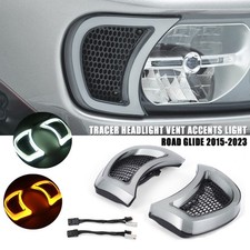 HEADLIGHT VENT TRIM ACCENT LED LIGHT FOR HARLEY ROAD GLIDE ULTRA FLTRU 2016-2019