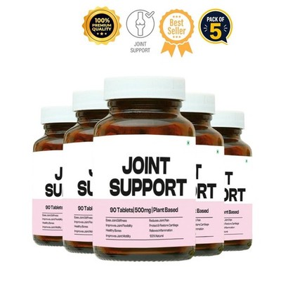 5 Pack T.rikut Joint Support Veg Tablets 90 Count