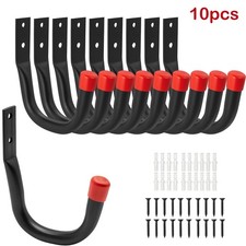 10PCS Heavy Duty Steel Garage Storage Utility Wall Hook Organizer Tools Hanger