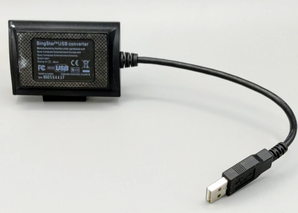 SingStar USB Adapter Microphone Converter for SONY PS2/PS3 Model SCEH-0001 - Image 2 of 2