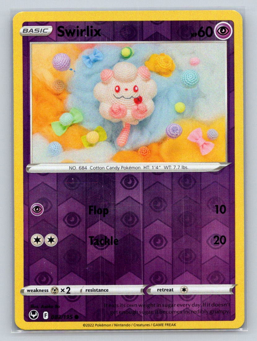 Swirlix [Asako Ito] 083/195 Reverse Holo SWSH12: Silver Tempest NM