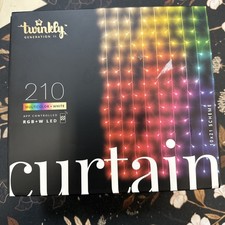 Twinkly Christmas Curtain Lights Gen 2 - 210 RGB W LEDs - App-Controlled