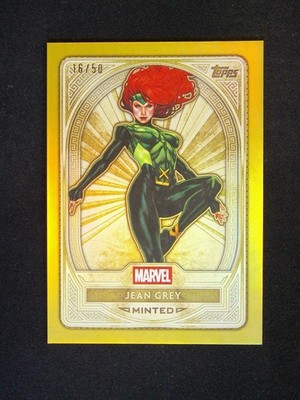 2025 TOPPS MARVEL MINT JEAN GREY GOLD FOIL GOLD ENCASED 24/50 NM+