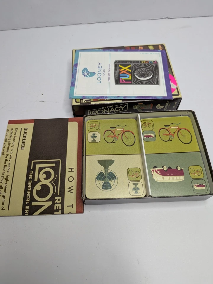 Juego de cartas a juego Retro Loonacy The Maniacal 2015 edades 8+ creadores de FLUXX Foto 3 de 3