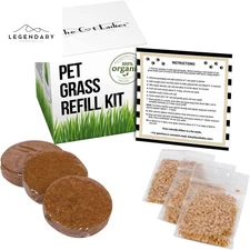 Cat Grass Refill Kit 100% Organic 3 Pack