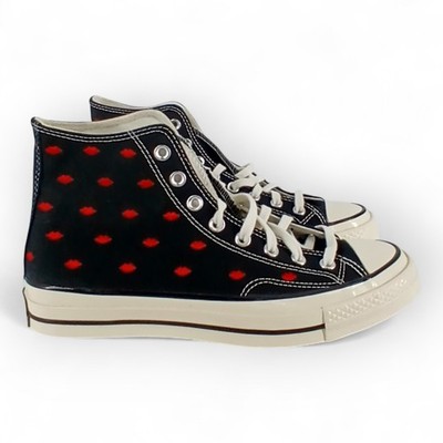 Converse Unisex Chuck 70 Embroidered Lips High 'Love Me  Size Men 8.5/Wmn 10.5
