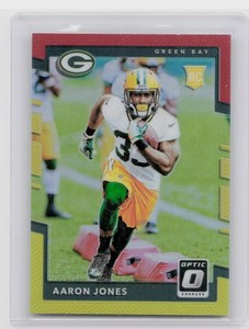 2017 Donruss Optic Aaron Jones Red and Yellow #135 Packers