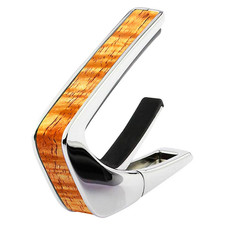 Thalia Chrome Guitar Capo - Hawaiian Koa