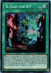 A Case for K9 JUSH-EN040 Super Rare 1st Edition Justice Hunters