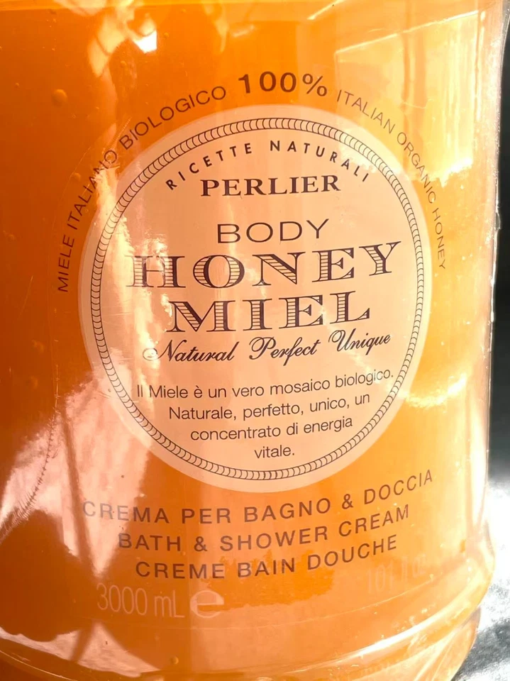 Perlier Honey Miel Shower Bath Cream Italy 3000ml/ 101 oz HUGE Bottle New Sealed - Image 2 of 4