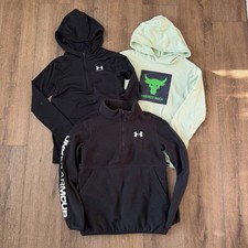Under Armour Athletic Performance Hoodie Sweatshirt Lot Boys Medium YMD