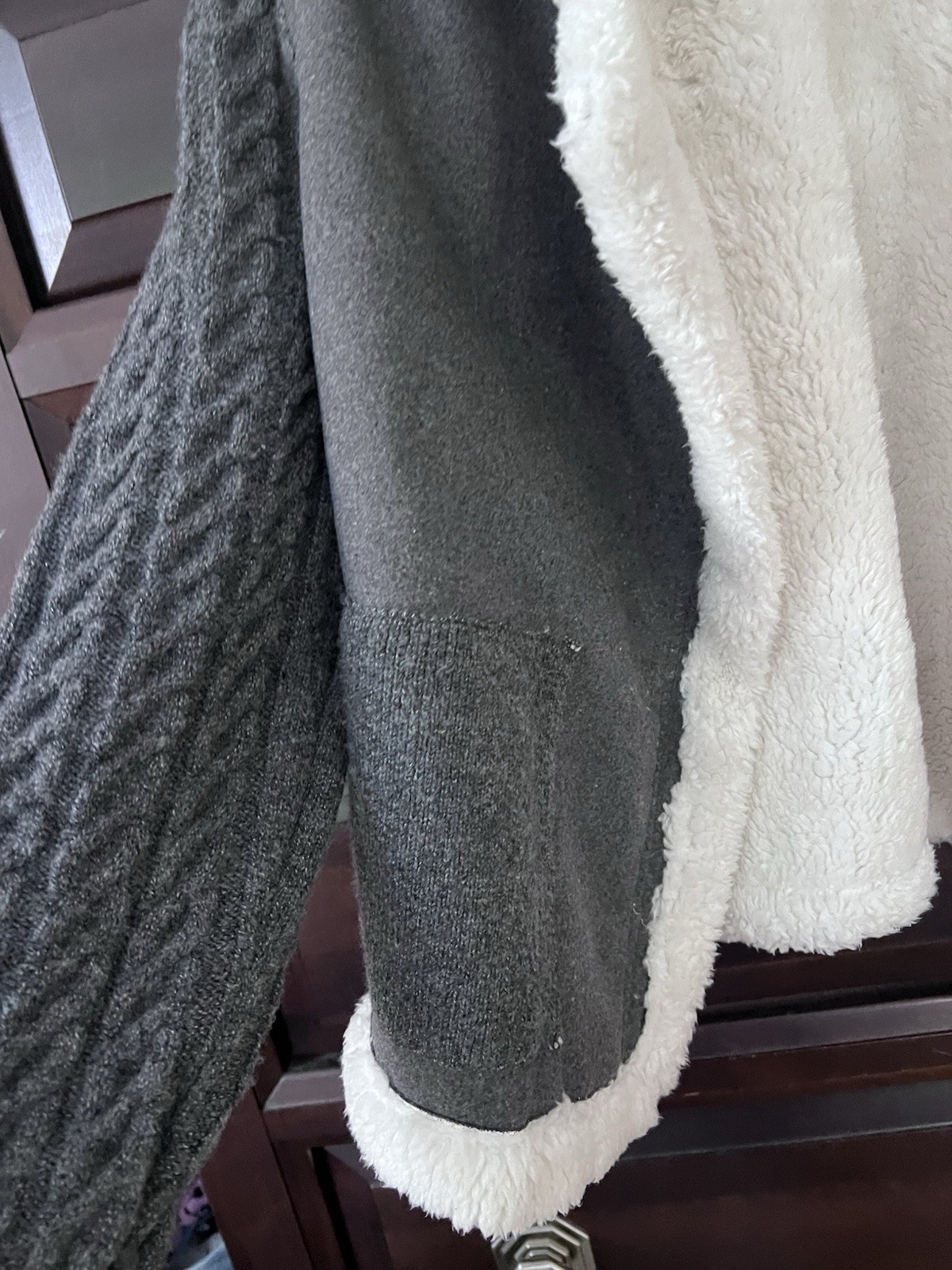 Thread and supply cable knit jacket - image 3