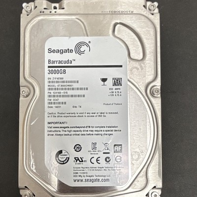 Seagate Barracuda 3TB 3.5'' SATA 7200RPM 64MB HDD ST3000DM001