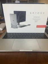 Brydge Vertical Docking Station Compatible with 16-inch MacBook Pro with Touc...