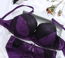 Ladies Underwear Bra Set Panties Womens Sexy Lace Floral Knickers Bra BCD/DD/E
