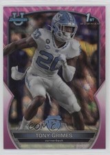 2022 Bowman U Chrome Pink Wave Refractor 75/125 Tony Grimes #75 15ik
