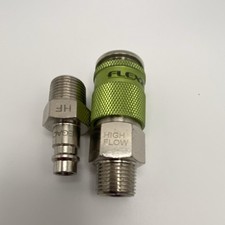 Legacy Flexilla  Air Coupler 3/8" NPT 1/4" body W/ Male Fitting Push To Connect