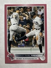 2022 Topps Fenway Park Fireworks #399 Mother’s Day Pink /50 Judge - READ -