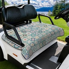Vintage1 Golf Cart Seat Covers - Floral Plaid Towel Blanket