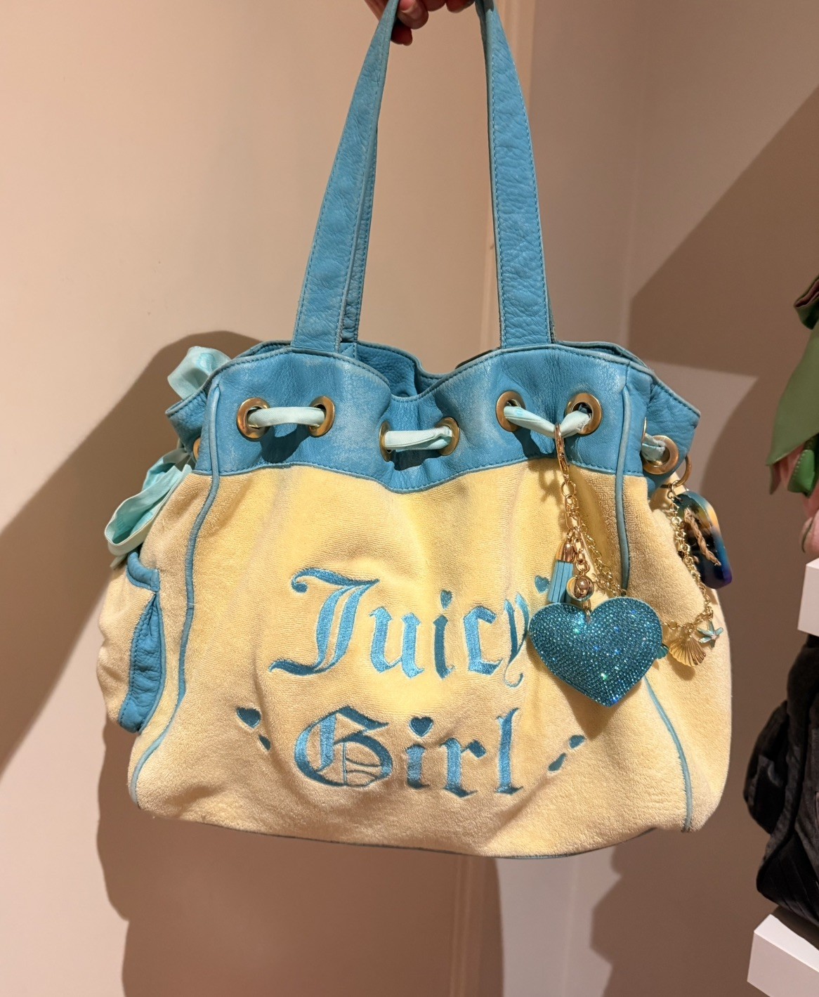 juicy couture vintage pastel daydreamer bag