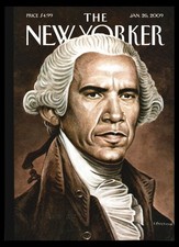The New Yorker magazine COVER ONLY Jan 26, 2009 Friedman art-Barak Obama as GW