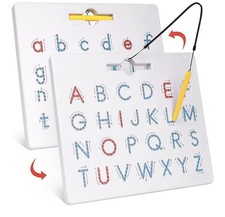 GAMENOTE Magnetic Letter Board Double Sided, ABC Alphabet Tracing Board