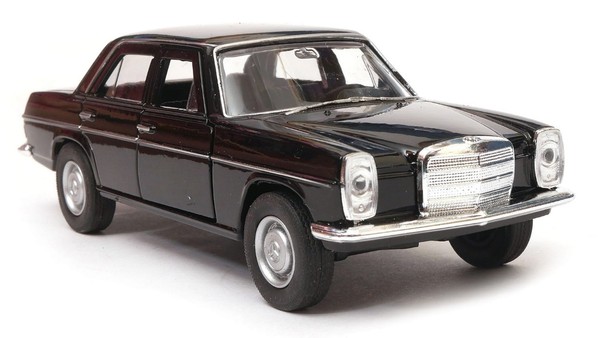 Welly Mercedes Benz 220 W115 Schwarz MaßStab 1:34 1:39 4,5 Zoll Diecast...-image