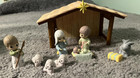 Vintage Precious Moments My First Nativity Set 2003 Figures Baby Jesus Donkey