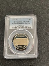 5 Mark DDR, 1986 Potsdam Sanssouci, Polierte Platte, PCGS PR67 DCAM