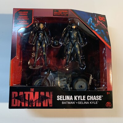THE BATMAN SELINA KYLE CHASE( 2022 ) DC MOVIE ACTION FIGURES CYCLE SPIN MASTER