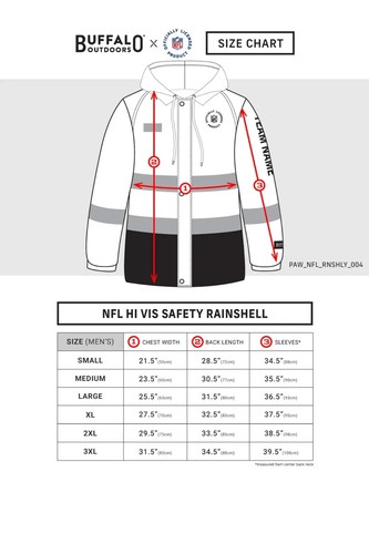 Dallas Cowboys Hi-Vis Safety Waterproof Rainshell Full-Zip Hooded Jacket NFL New - Picture 4 of 5