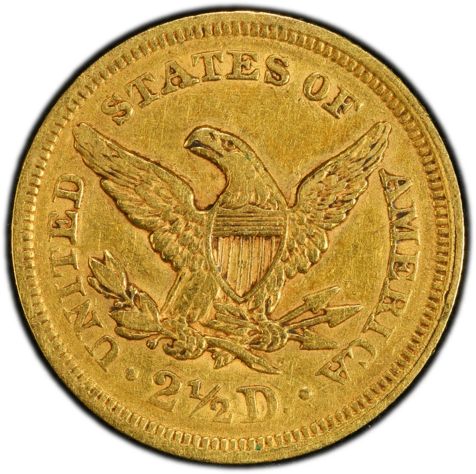 1853 $2.50 Coronet Liberty Head Quarter Eagle PCGS XF45 Gnumismatist - Image 3 of 4