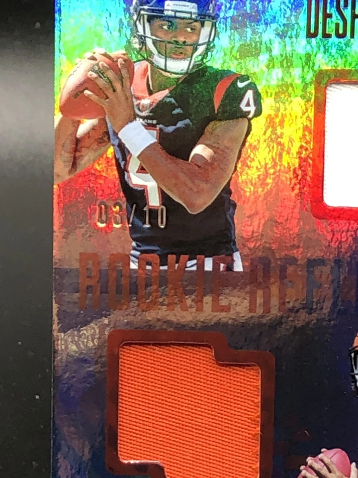 Deshaun Watson 2017 Illusions Rookie Reflection 3 clr Patch Texans Browns /10 - Image 2 of 3