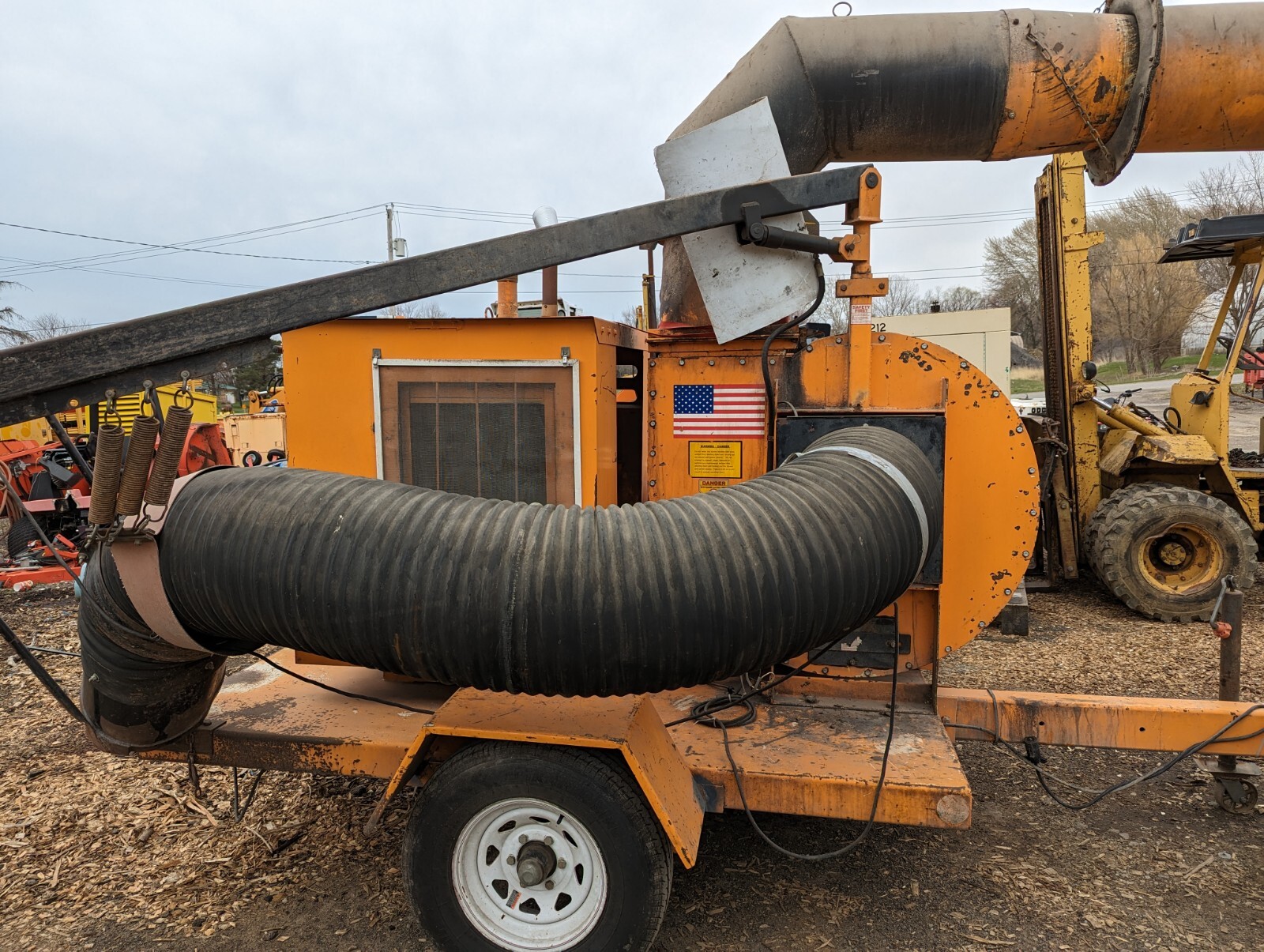 Tarco Leaf Loader Vac Trailer Mounted Deere Diesel Vacuum eBay