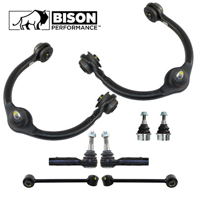 Bison Performance 8pc Front Suspension and Steering Kit For Grand Cherokee