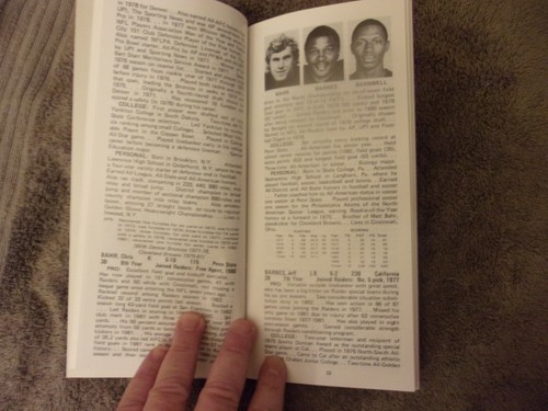 1983 LOS ANGELES RAIDERS MEDIA GUIDE Yearbook 1984 SUPER BOWL Program HOWIE LONG - Picture 6 of 24