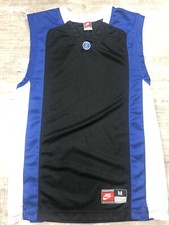Vintage Nike Team Blank Basketball Jersey size M Medium Multicolor Blue Black